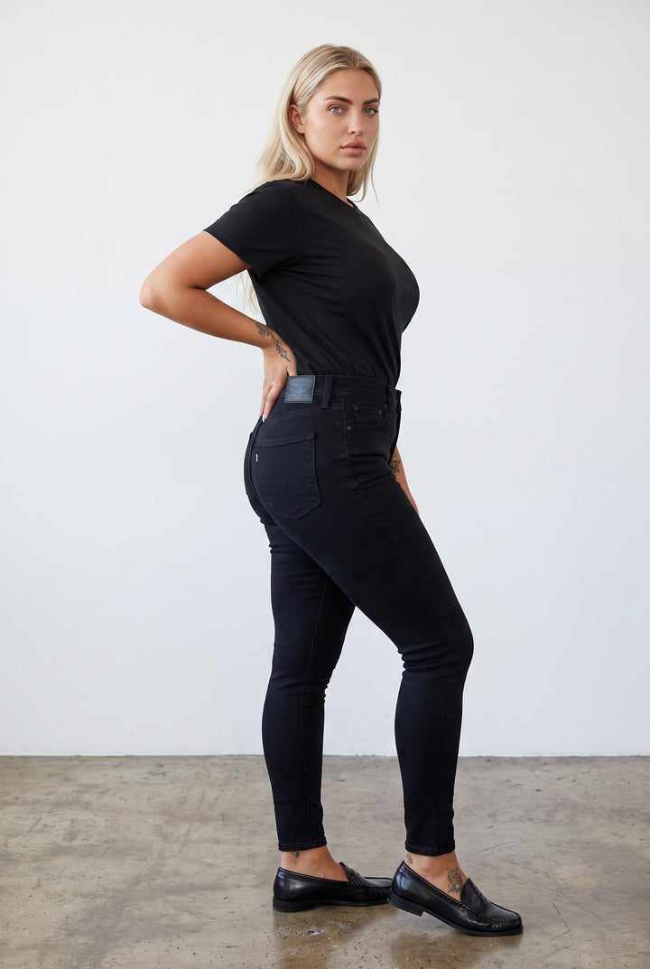 Levi's 720 High-Rise Super Skinny Jeans – Black Squared