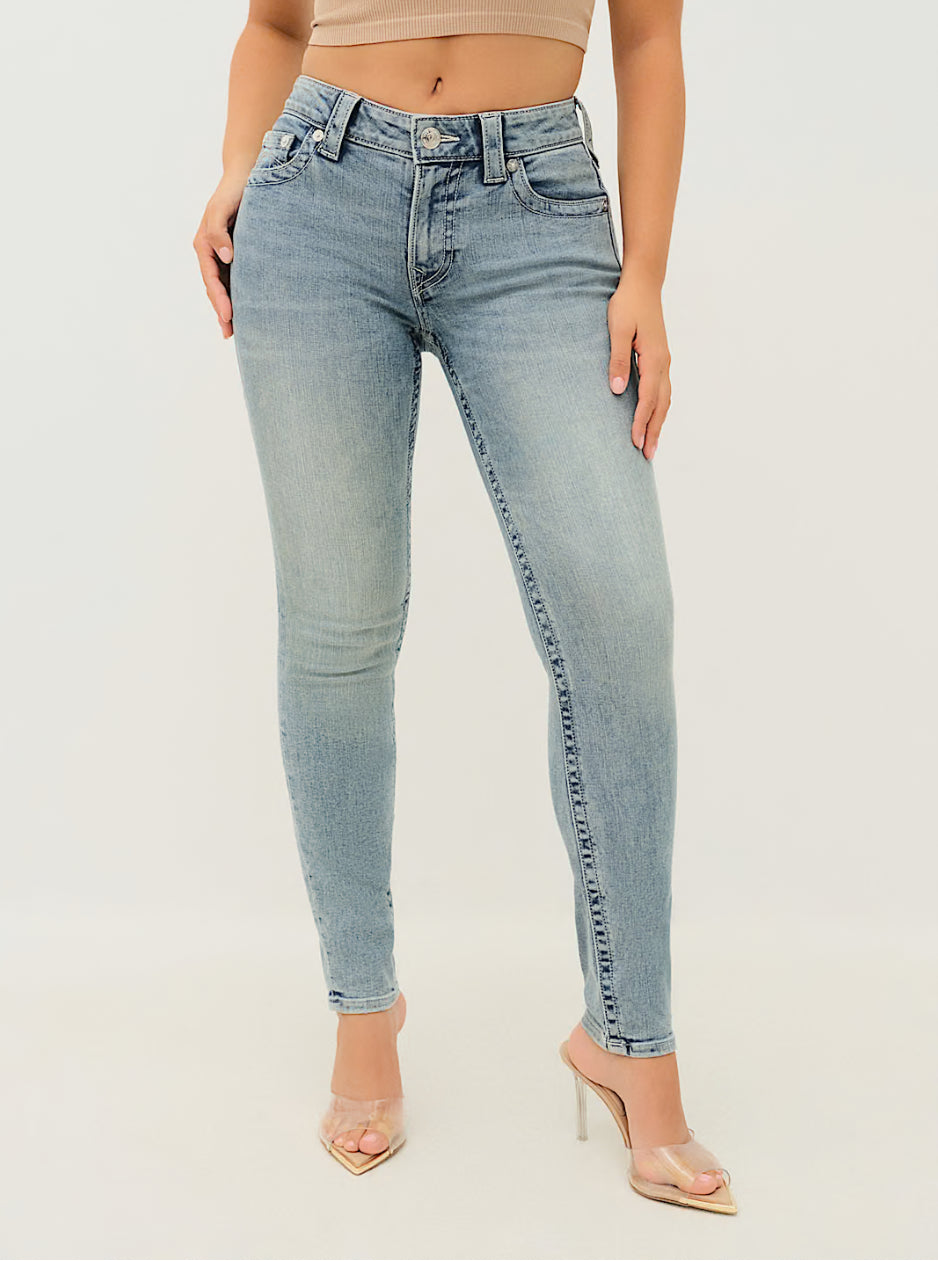 True Religion JENNIE MID RISE CURVY SKINNY JEAN