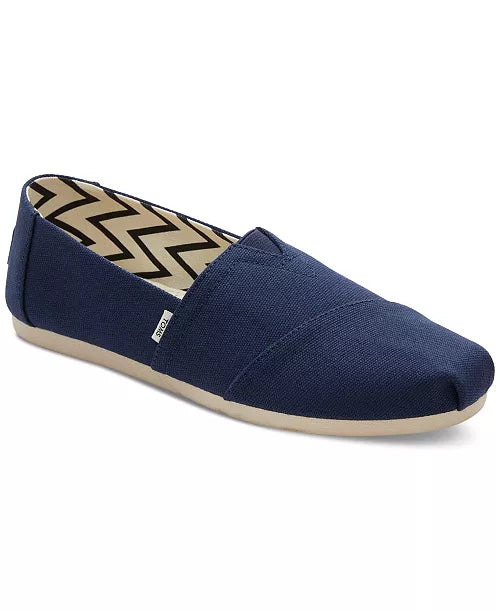 TOMS Alpargata Slip-On Flats - Navy