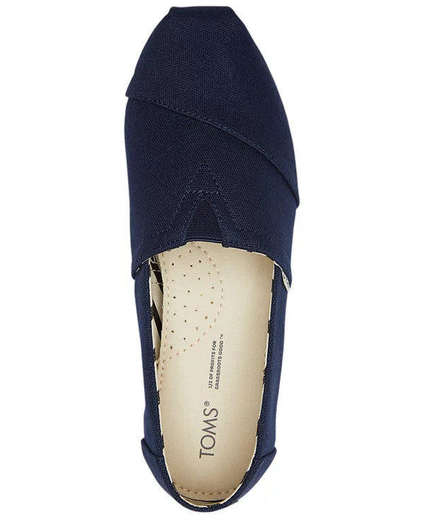 TOMS Alpargata Slip-On Flats - Navy