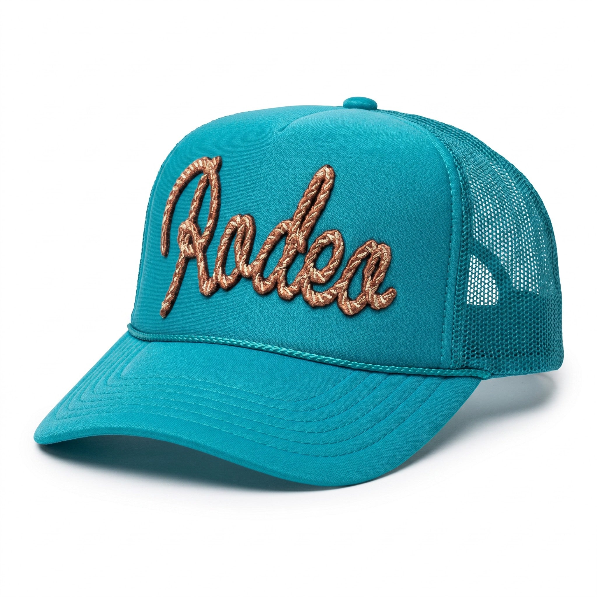 Rodeo Rope Puff Embroidery Foam Trucker Hat