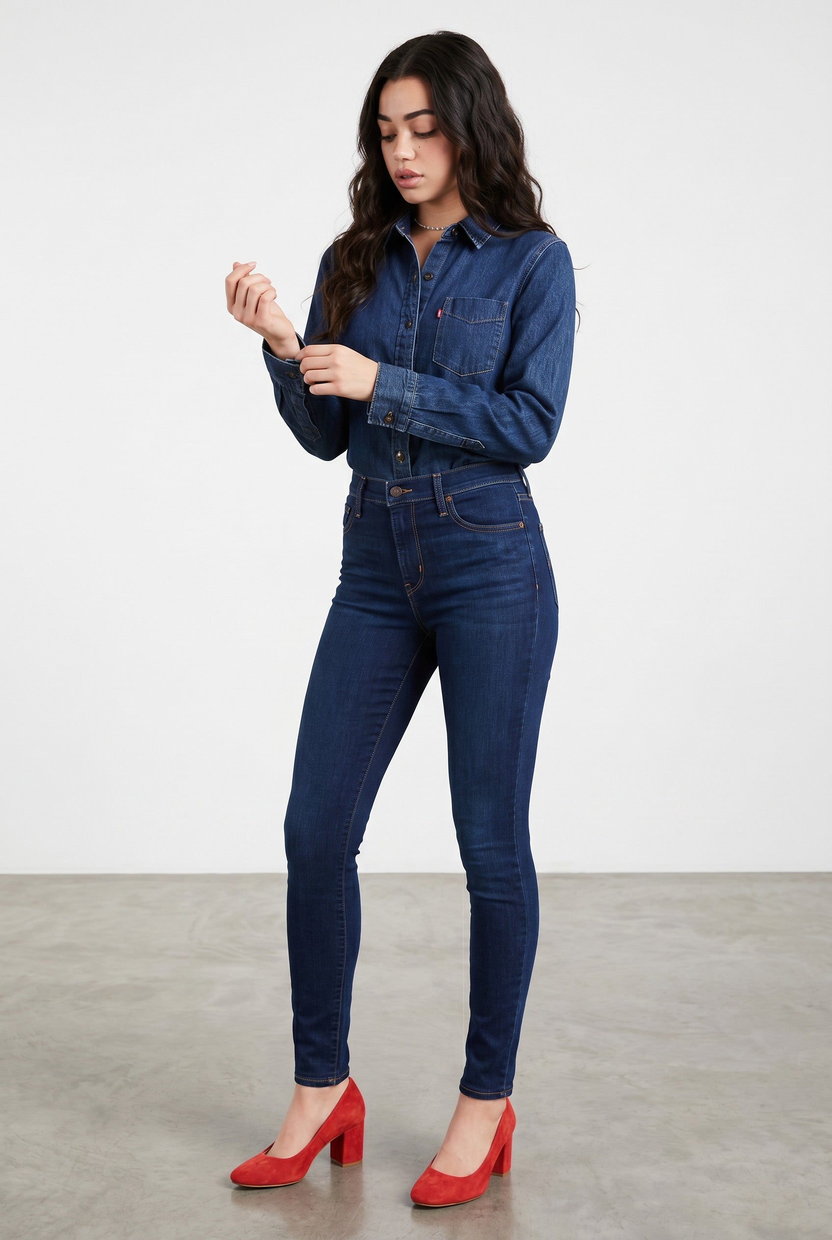 Levi's 720 High-Rise Super Skinny Jeans – Medium Wash