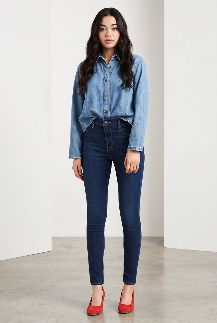 Levi's 720 High-Rise Super Skinny Jeans – Medium Wash