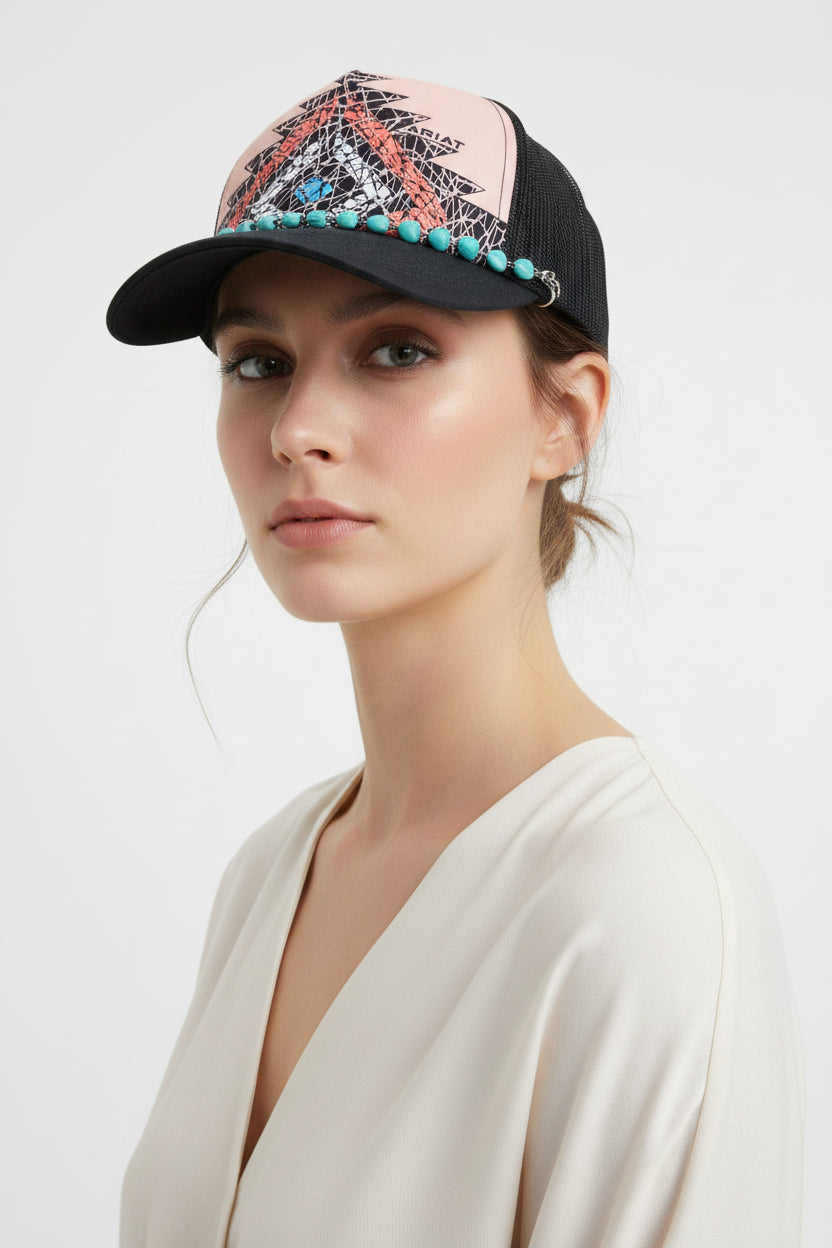 Heart Shaped Trucker Hat Chain