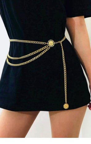 Women Long Tassel Waist Chain Belt