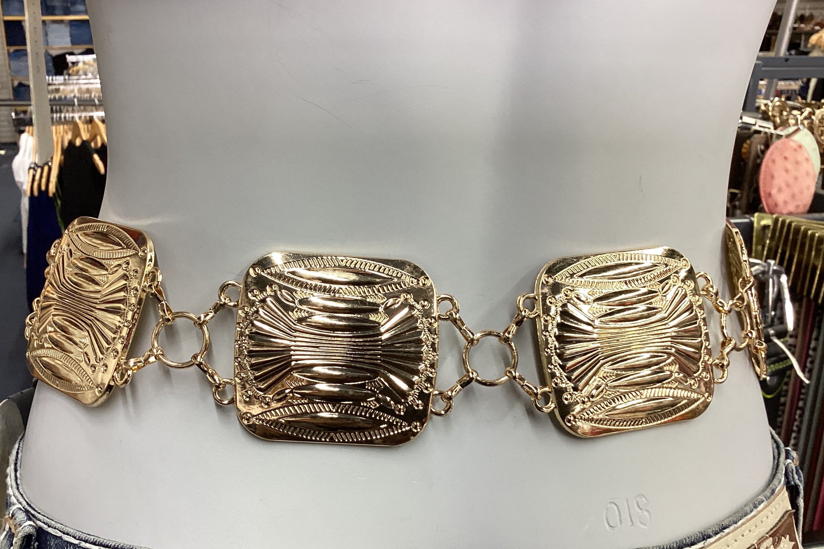 Luxury Gold Link Waist Belt