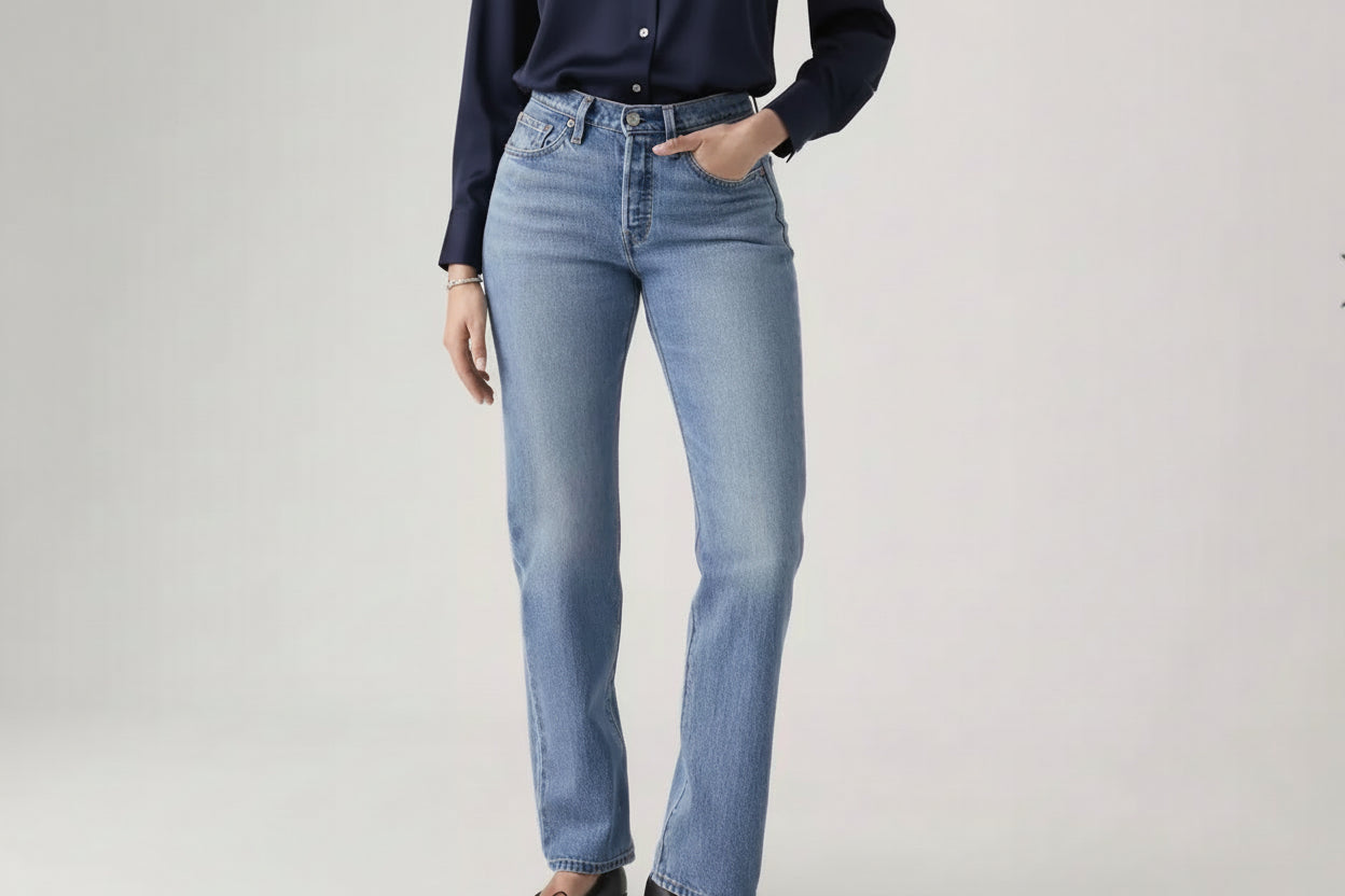 Levi’s 501 Curve Straight-Leg Jeans