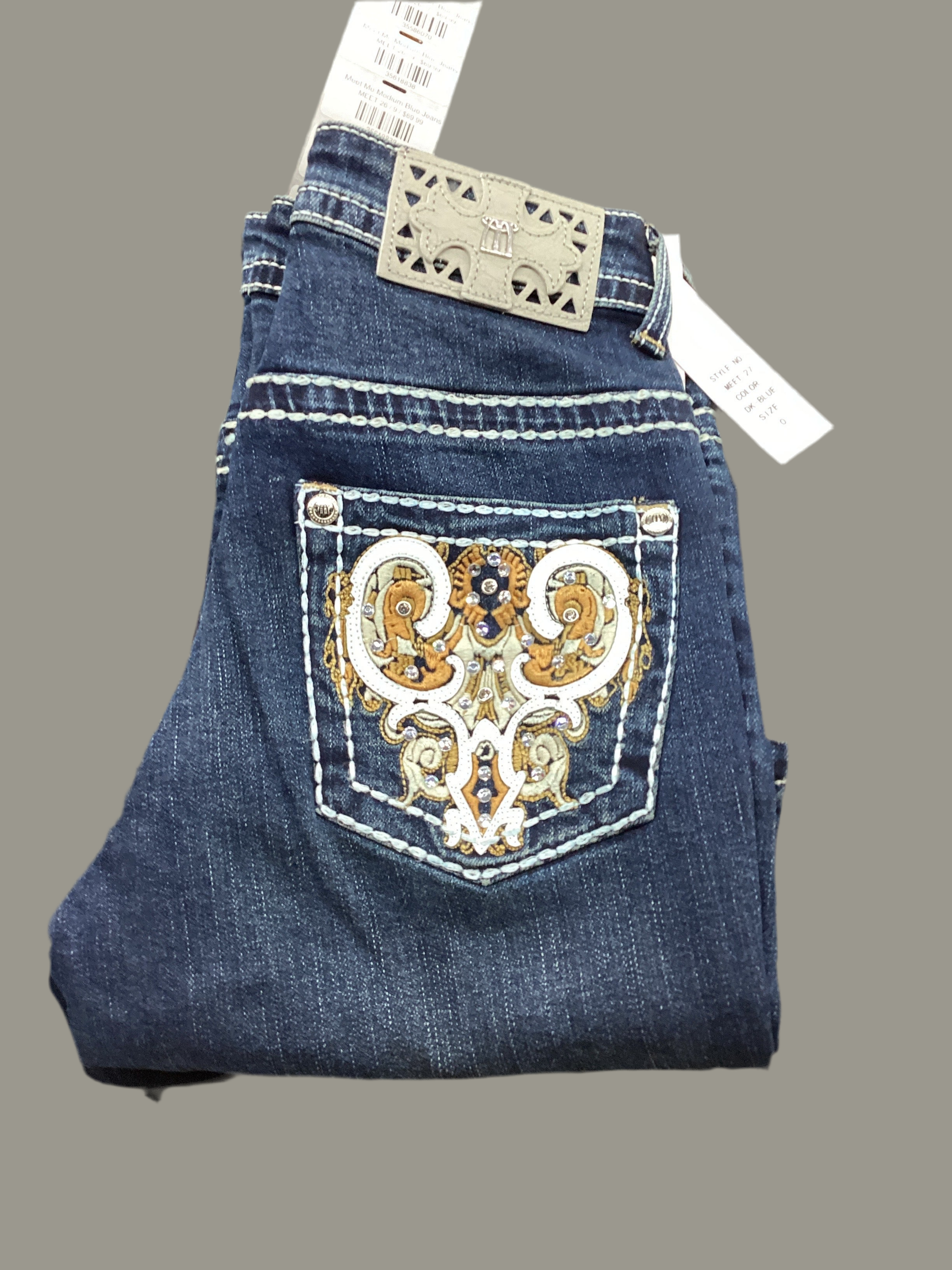 Meet Me Dark Blue Jeans