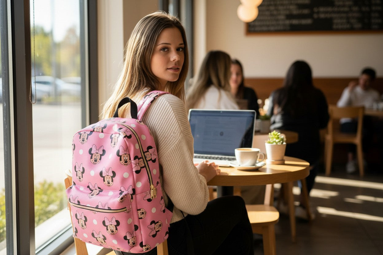 Minnie Mouse Print Backpack