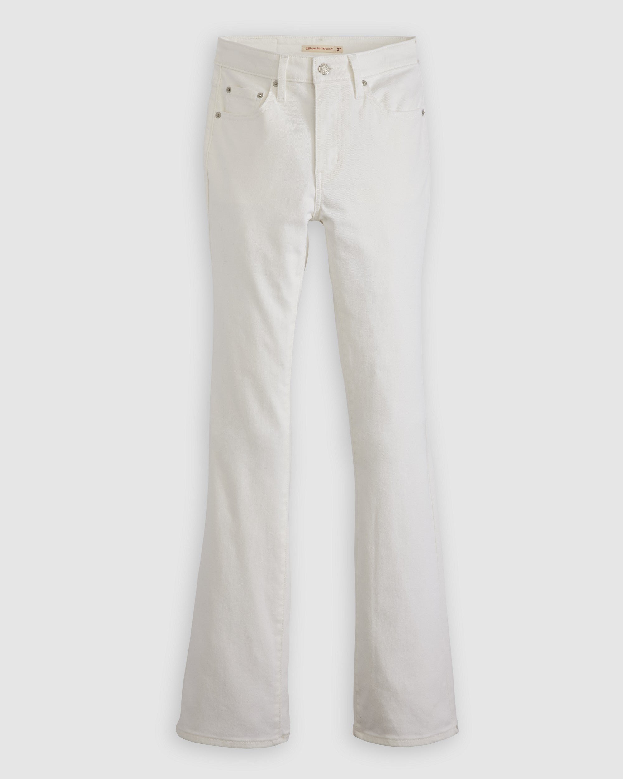 Levi's 725 High-Rise Bootcut Jeans in Soft Clean White – clean garment view