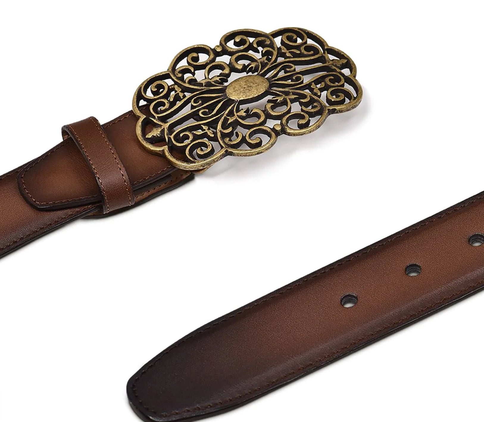 LD HONEY LASER & STUDS BELT - Vella Moda