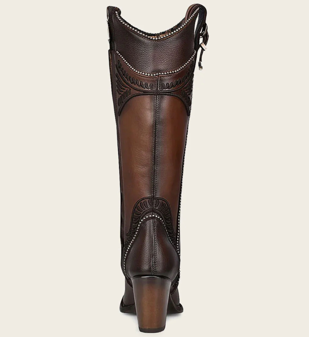 LD CHOCOLATE EMBROIDERY ROUND TOE - Vella Moda