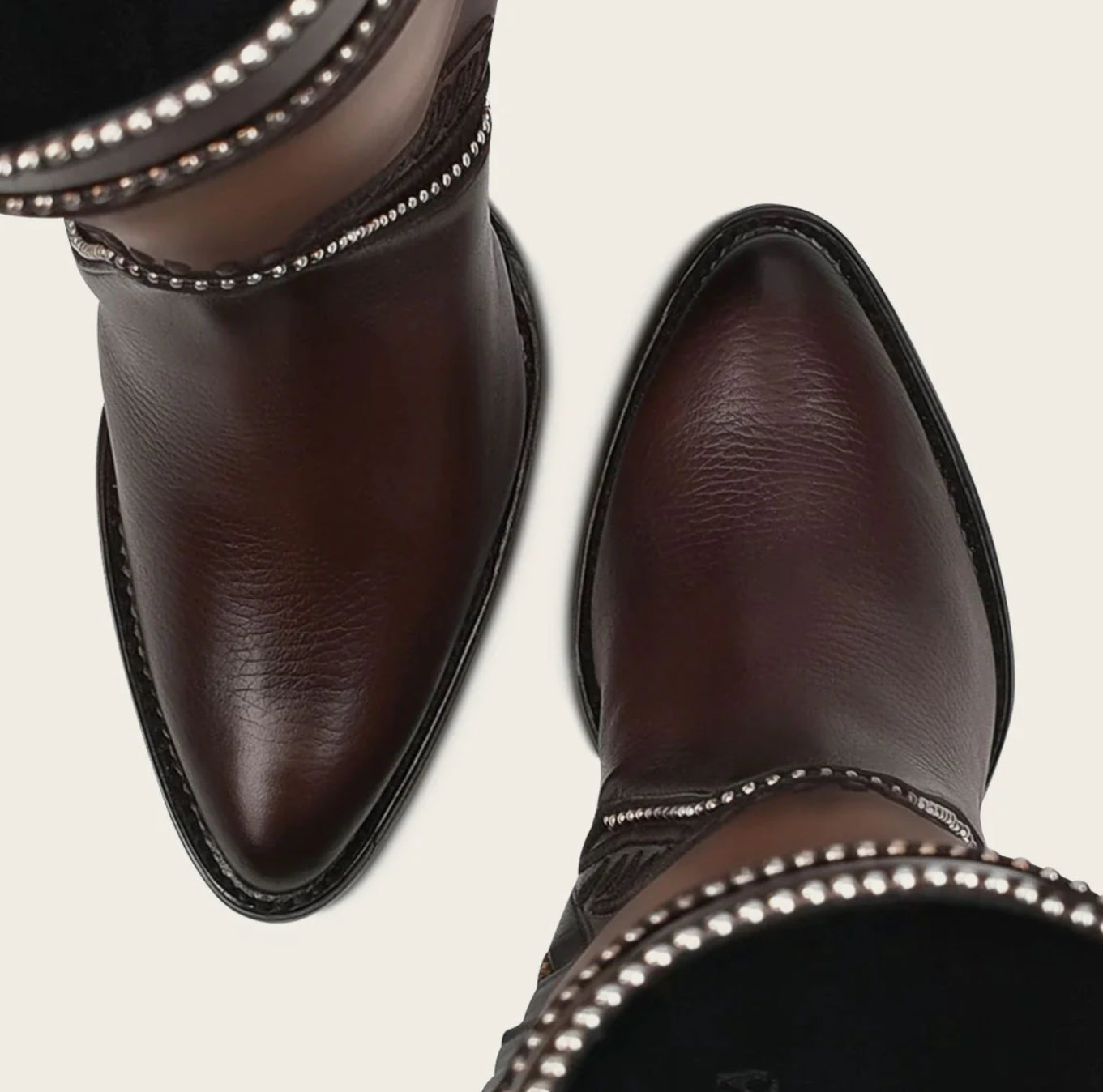 LD CHOCOLATE EMBROIDERY ROUND TOE - Vella Moda