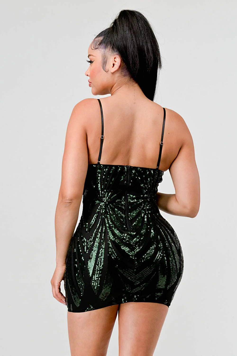 Luxe sequin embellished Privy dress featuring shimmering sequins and elegant design, perfect for formal or evening wear.