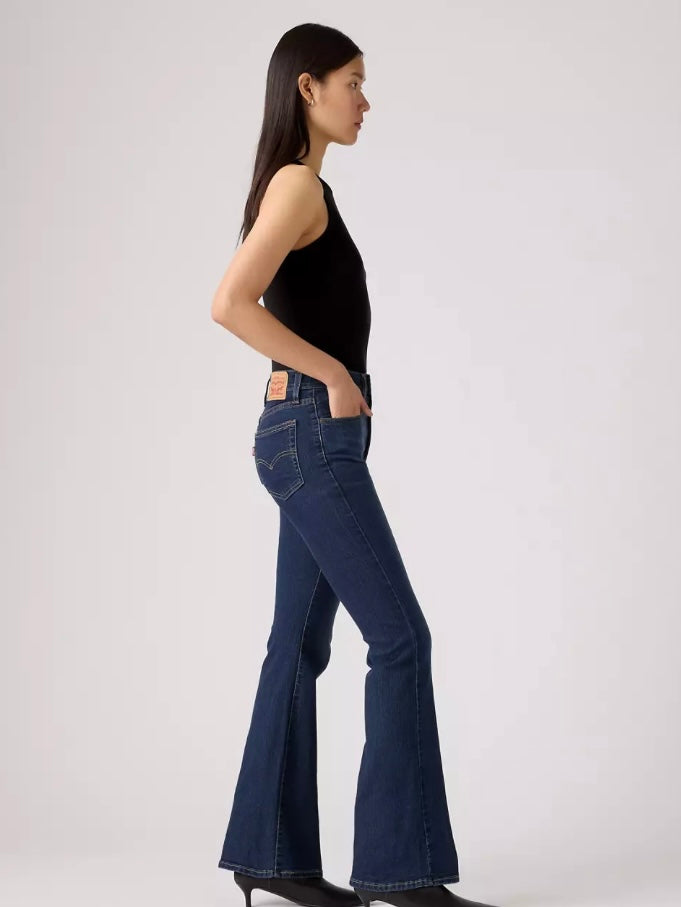 Bella Moda Latina 726 High Rise Flare jeans showcasing a fitted waist and flared leg style with denim fabric.