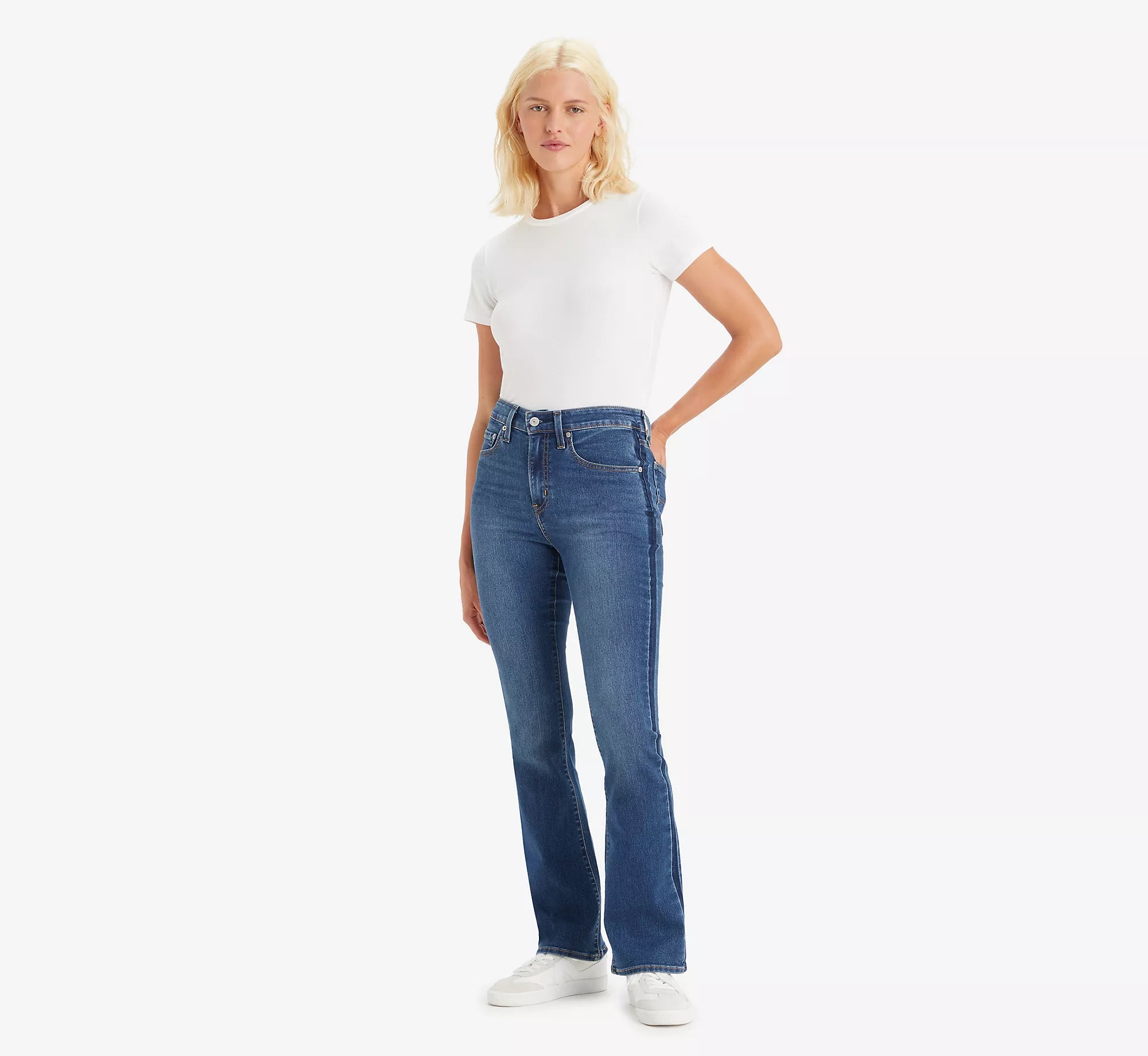 Levi's 725 High-Rise Boot Cut Did It Matter - Dark Wash - Vella Moda