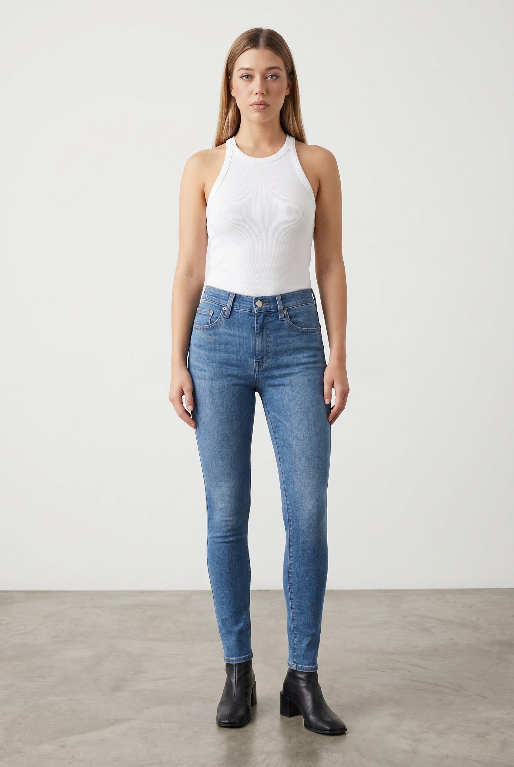 Levi's 721 High-Rise Skinny Jeans – Lapis Air (Light Wash)