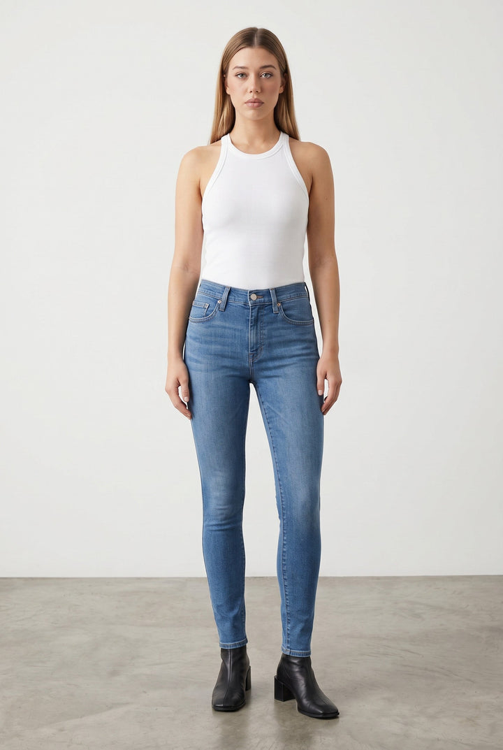 Levi's 721 High-Rise Skinny Jeans – Lapis Air (Light Wash)