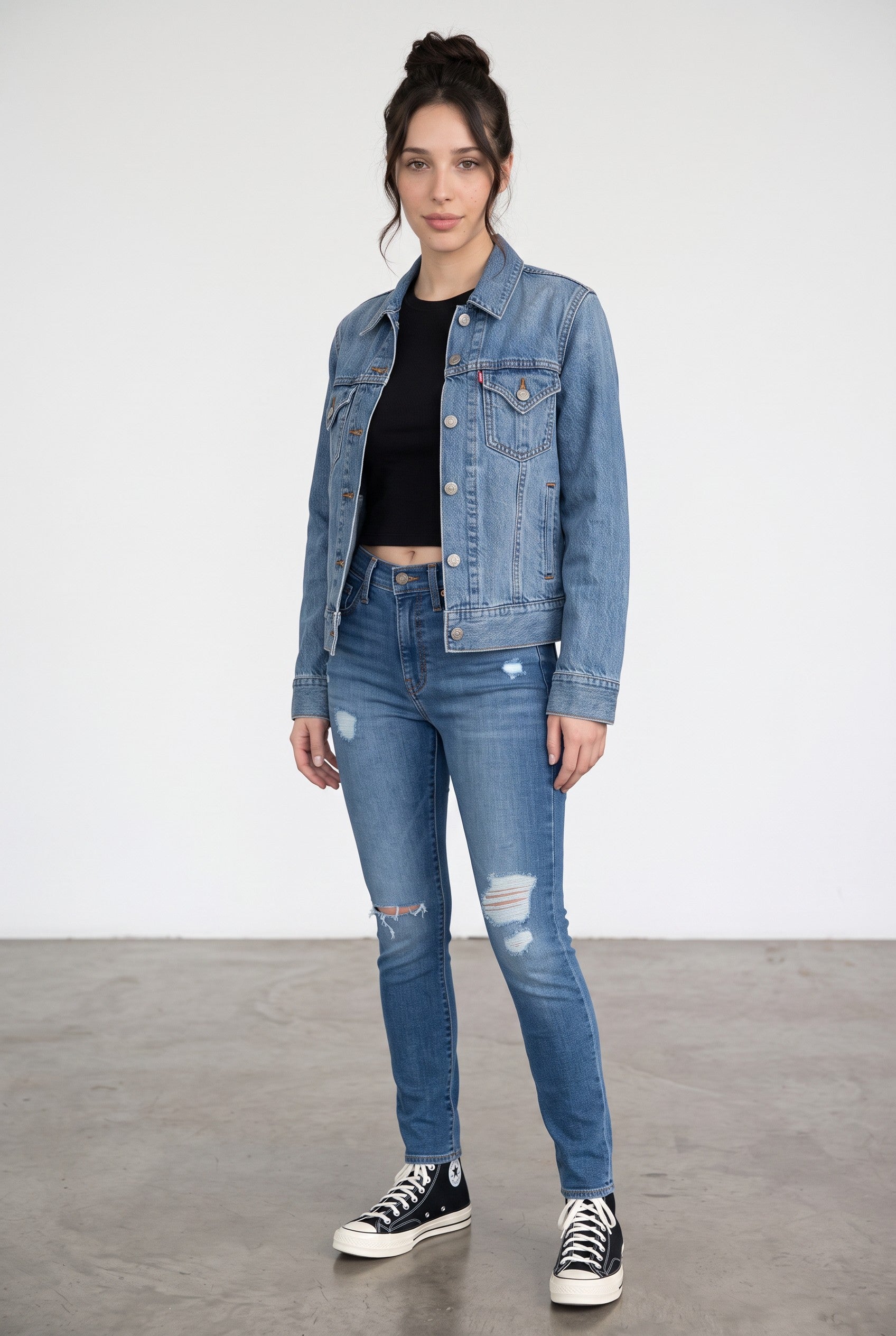 Levi's 721 High-Rise Skinny Jeans – Straight Through Dark Wash
