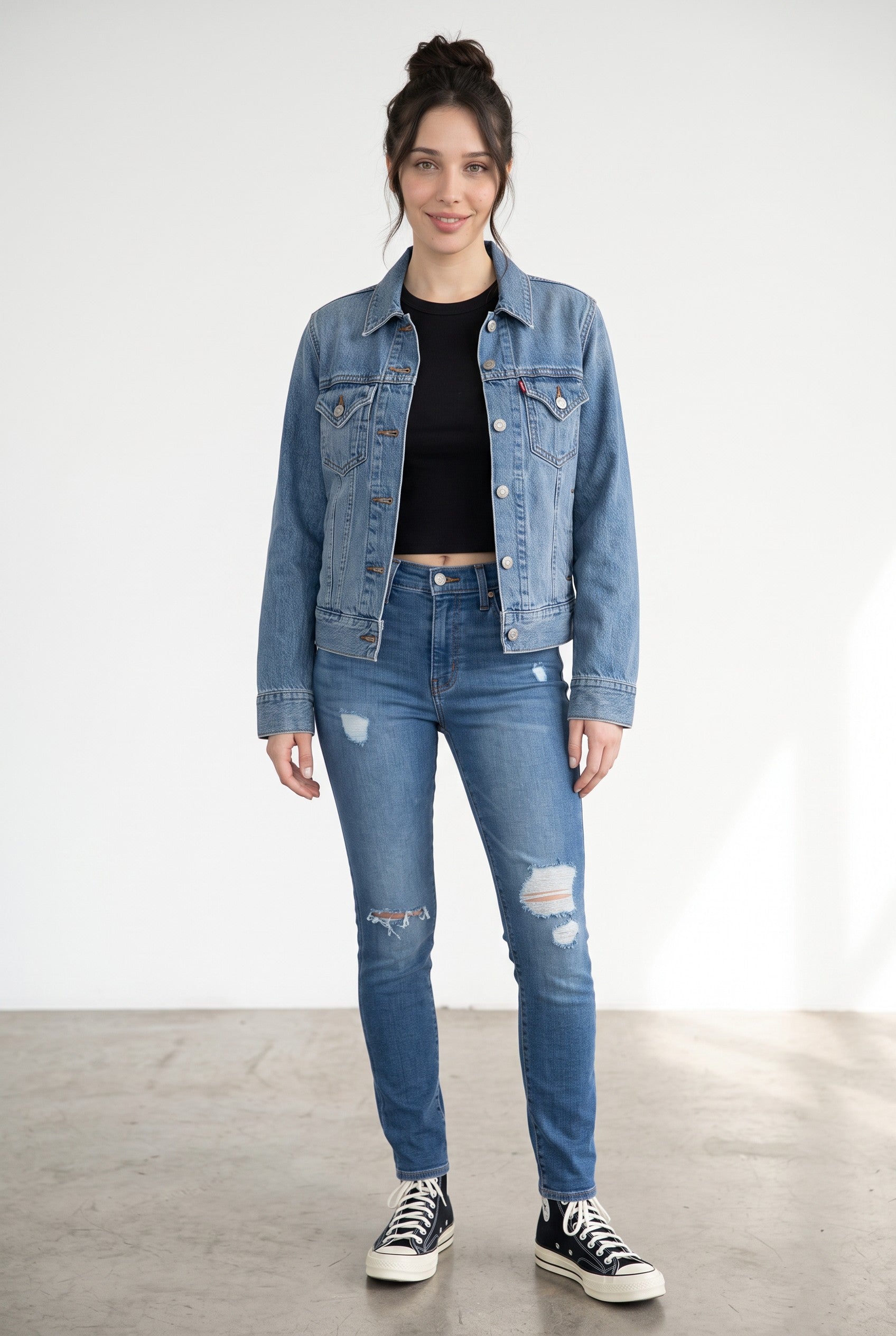Levi's 721 High-Rise Skinny Jeans – Straight Through Dark Wash