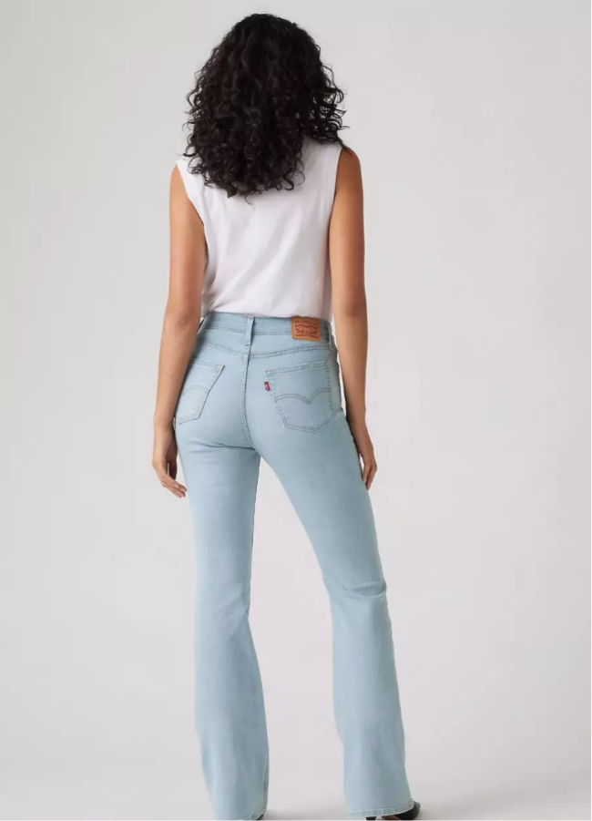 Levi’s 726 High Rise Flare Jeans – Light Wash Slim Fit Bootcut Denim