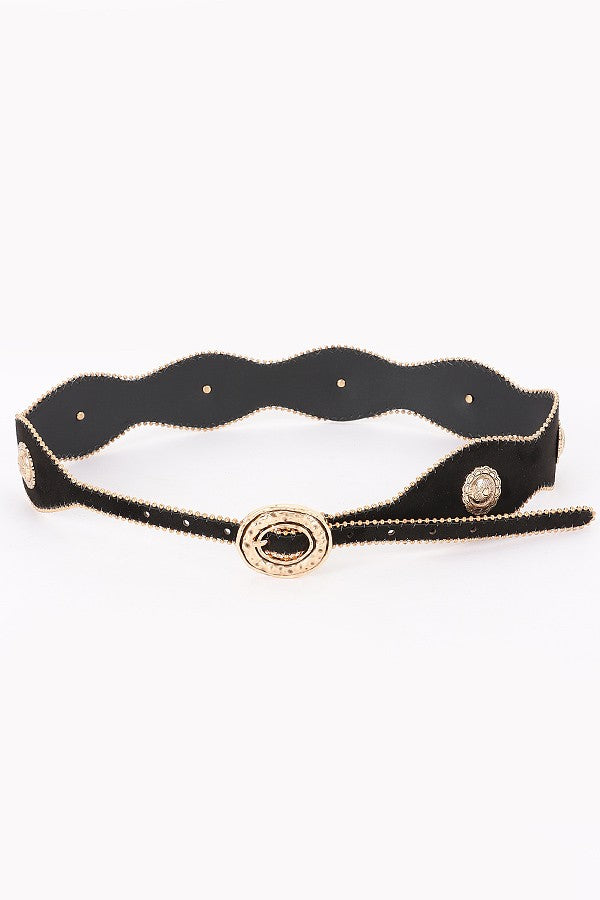 Scalloped Concho Western Belt product view 4