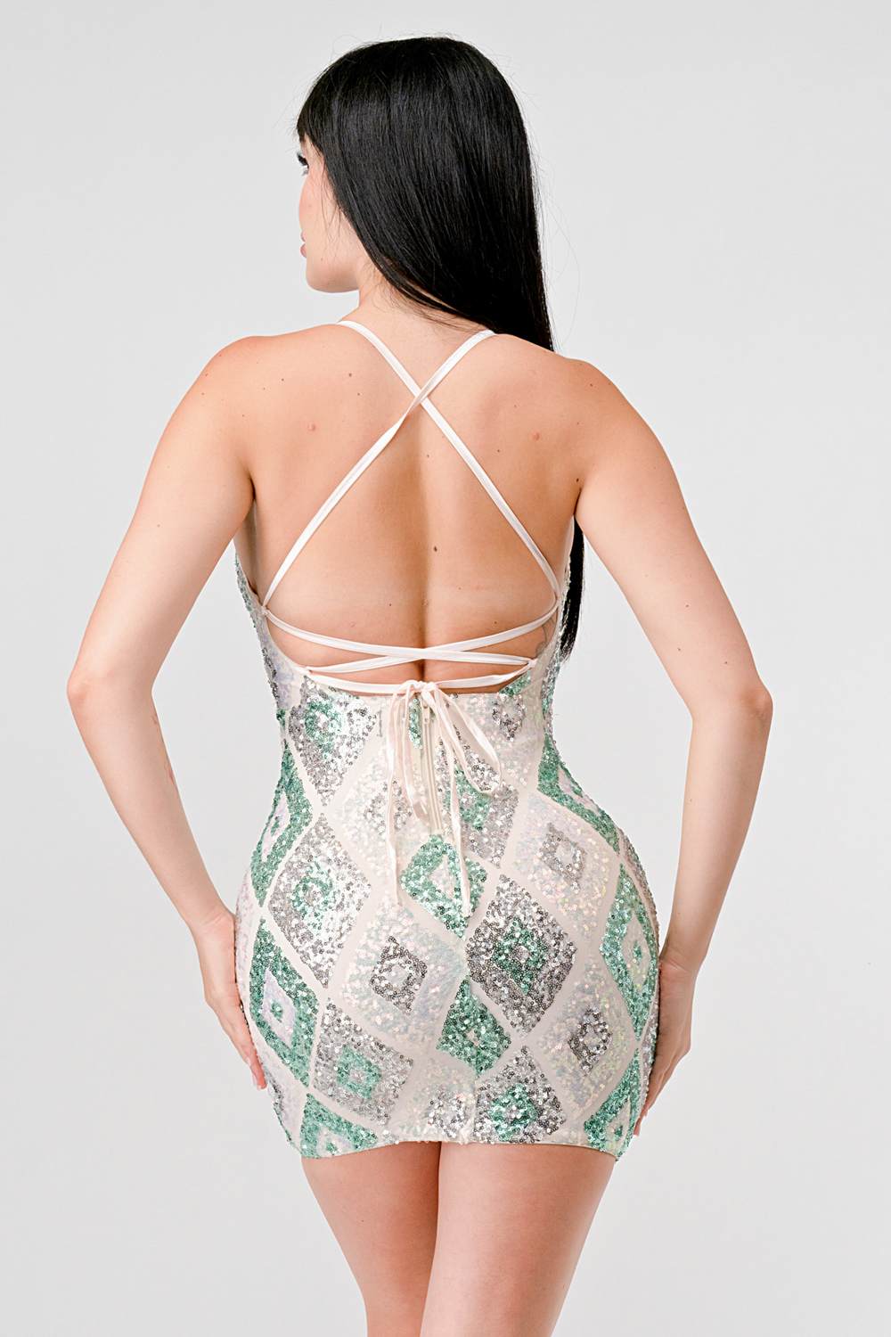 DIAMOND PATTERN DRAWSTRING - Vella Moda