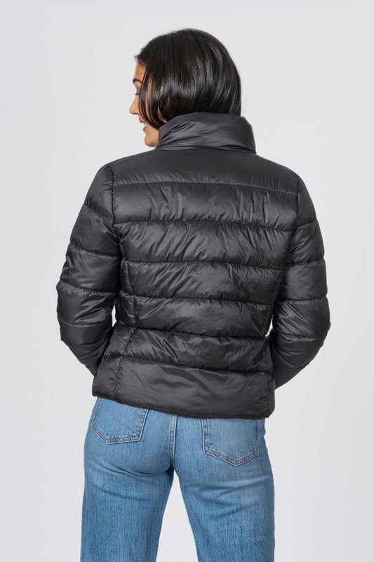 SIREN - JUNIOR QUILTED NYLON PUFFER JACKET - Vella Moda