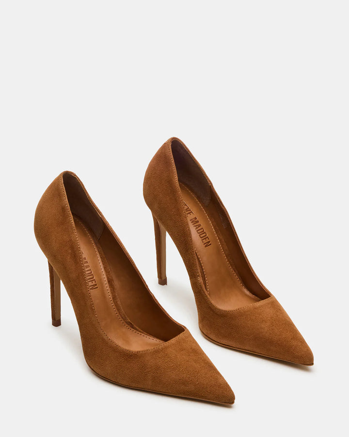 Steve Madden Noir Suede Stiletto Pumps – Chestnut