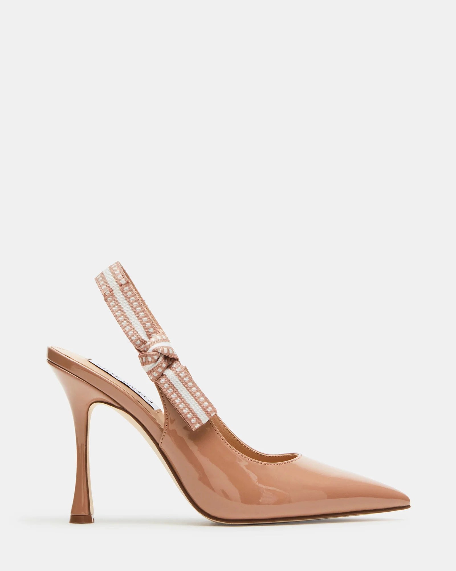 BRI Blush Patent Slingback Stiletto Pumps - Steve Madden