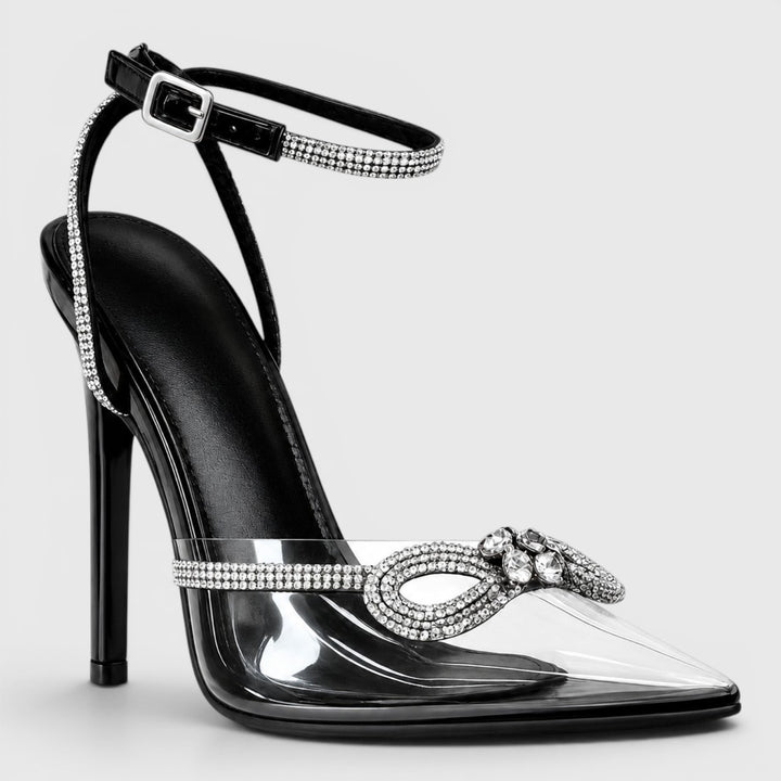 Noir Éclat Crystal Illusion Pump