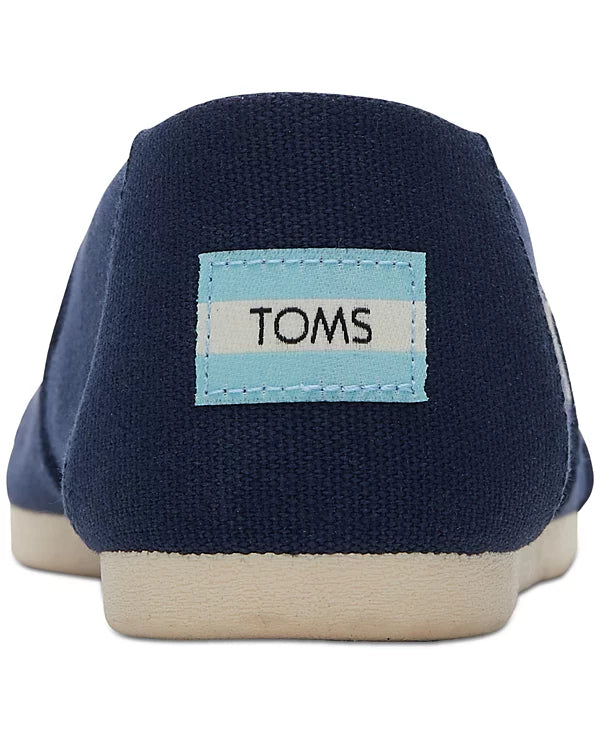 TOMS Alpargata Slip-On Flats - Navy