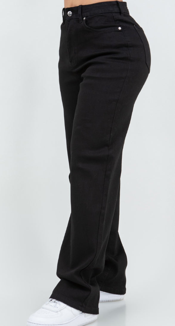 Denim Wide Leg Jeans
