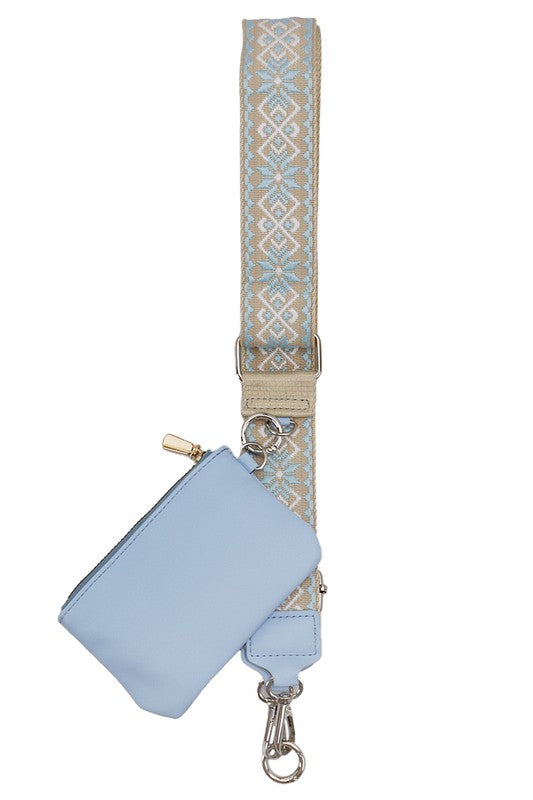 Petite Geometric Finewoven Pochette Cross Belt Bag - Vella Moda