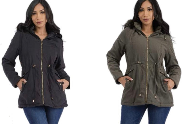REVERSIBLE JACKET WITH HOOD - Vella Moda