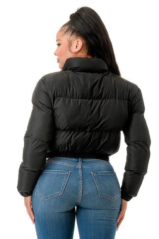 Puffer Long Sleeve Padded Jacket - Vella Moda