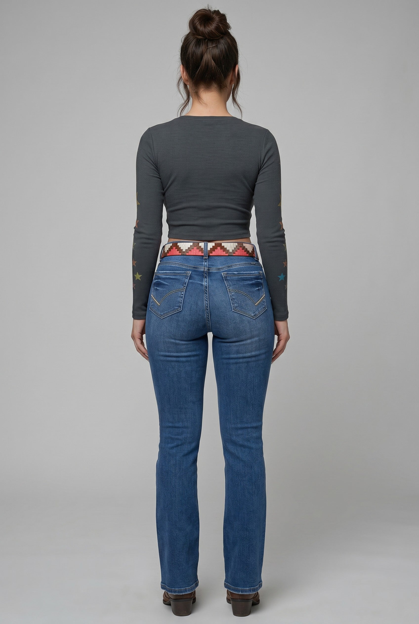Western Blue Premium Bootcut Jeans – Medium Wash
