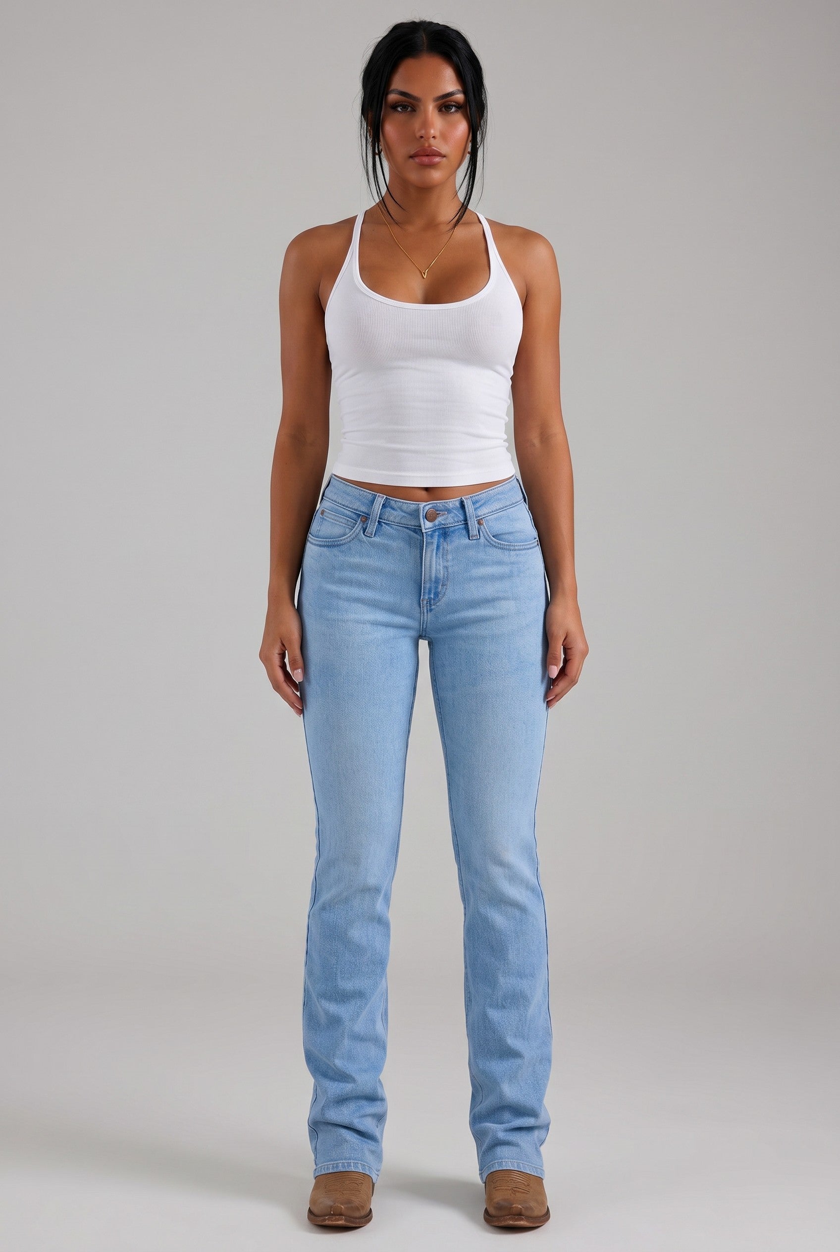 Wrangler Retro Mae Mid-Rise Bootcut Jeans – Light Wash