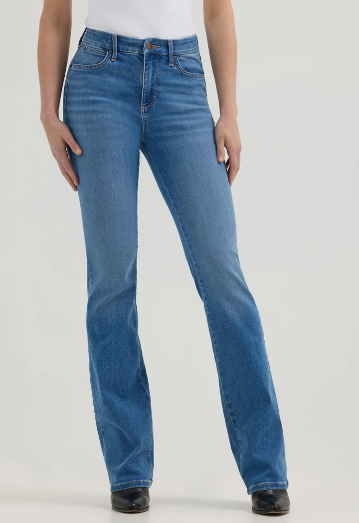 Wrangler Bespoke High-Rise Bootcut Jeans – Medium Wash