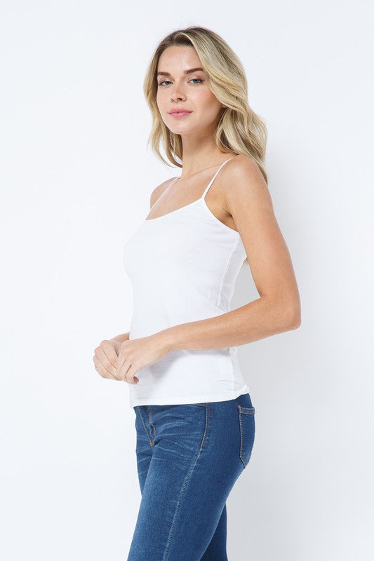 Spaghetti Strap Tank Top - Vella Moda