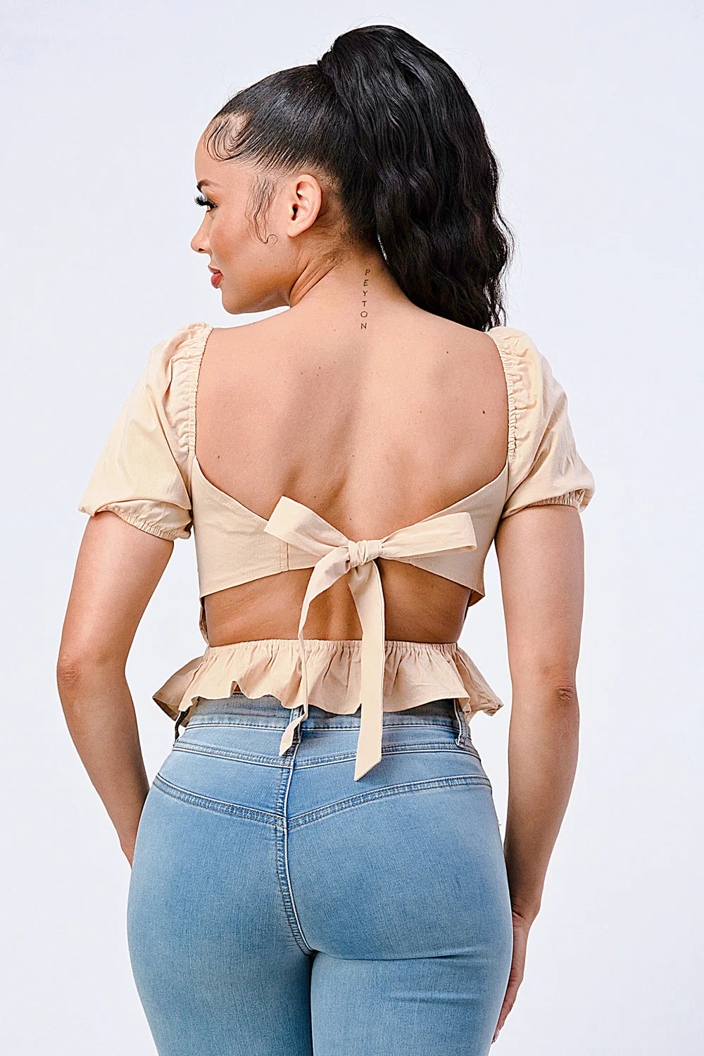 SWEETHEART PUFF TOP - Vella Moda