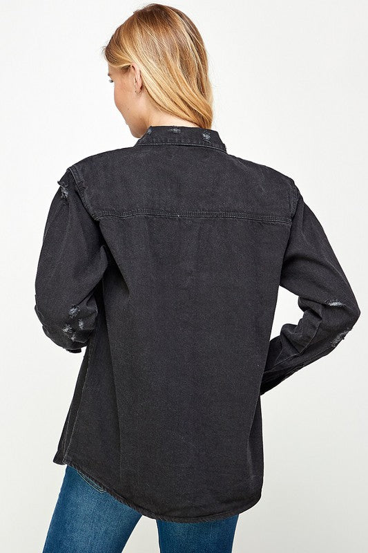 Women's Denim Shirt - Vella Moda