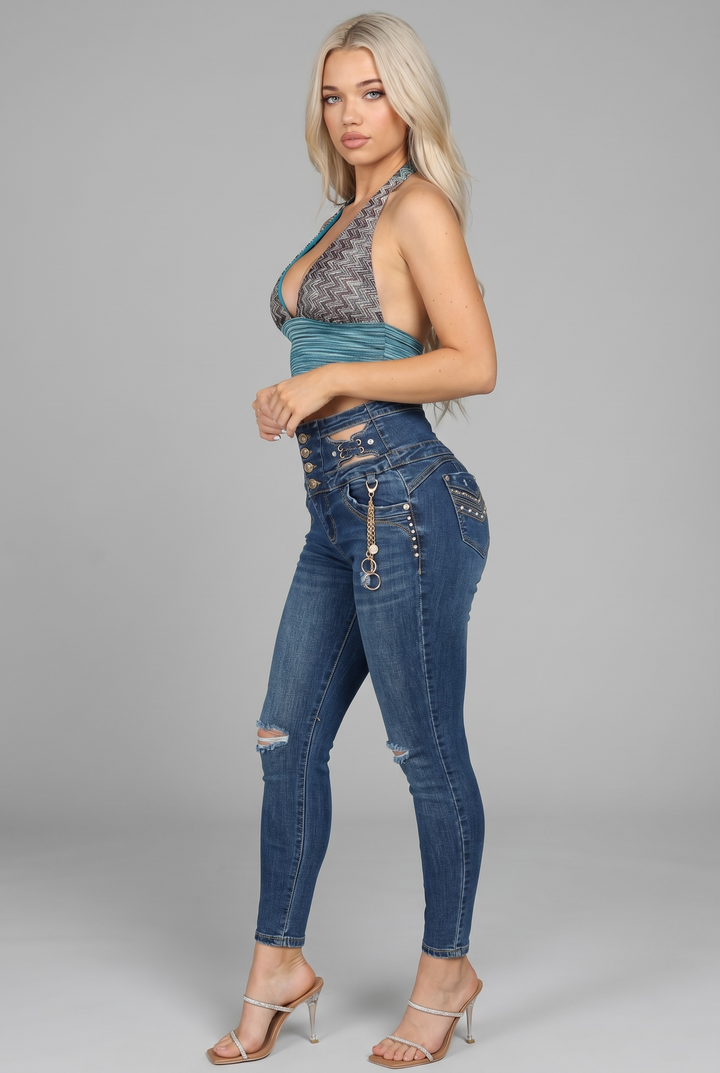 Vella Moda Midnight Sirena Colombian Jeans