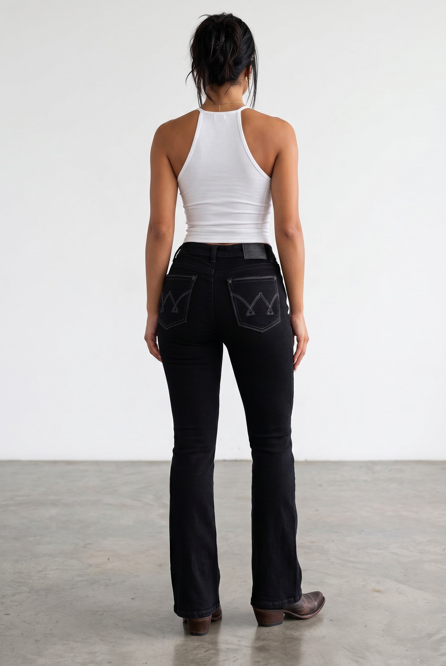 Shadow Stitch Bootcut Jeans