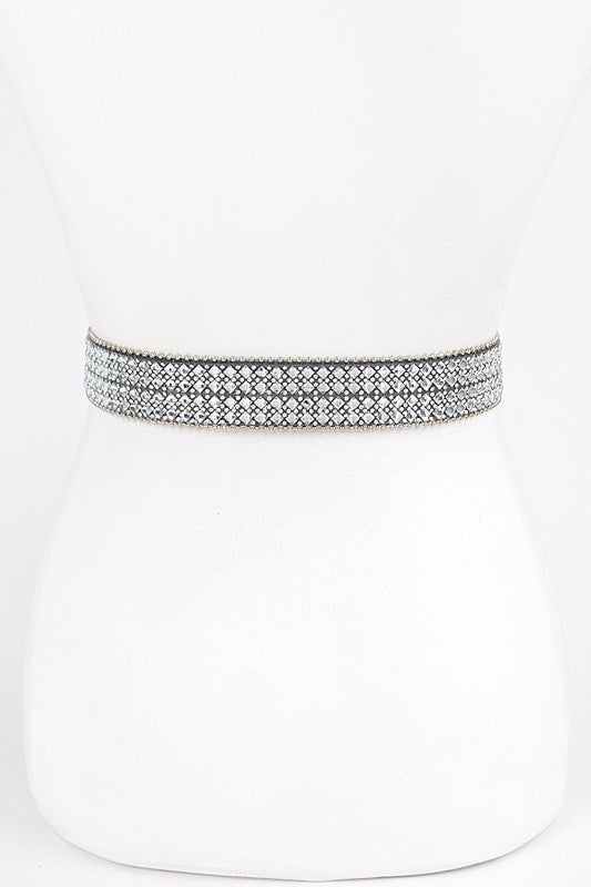 Rhinestone Western Belt