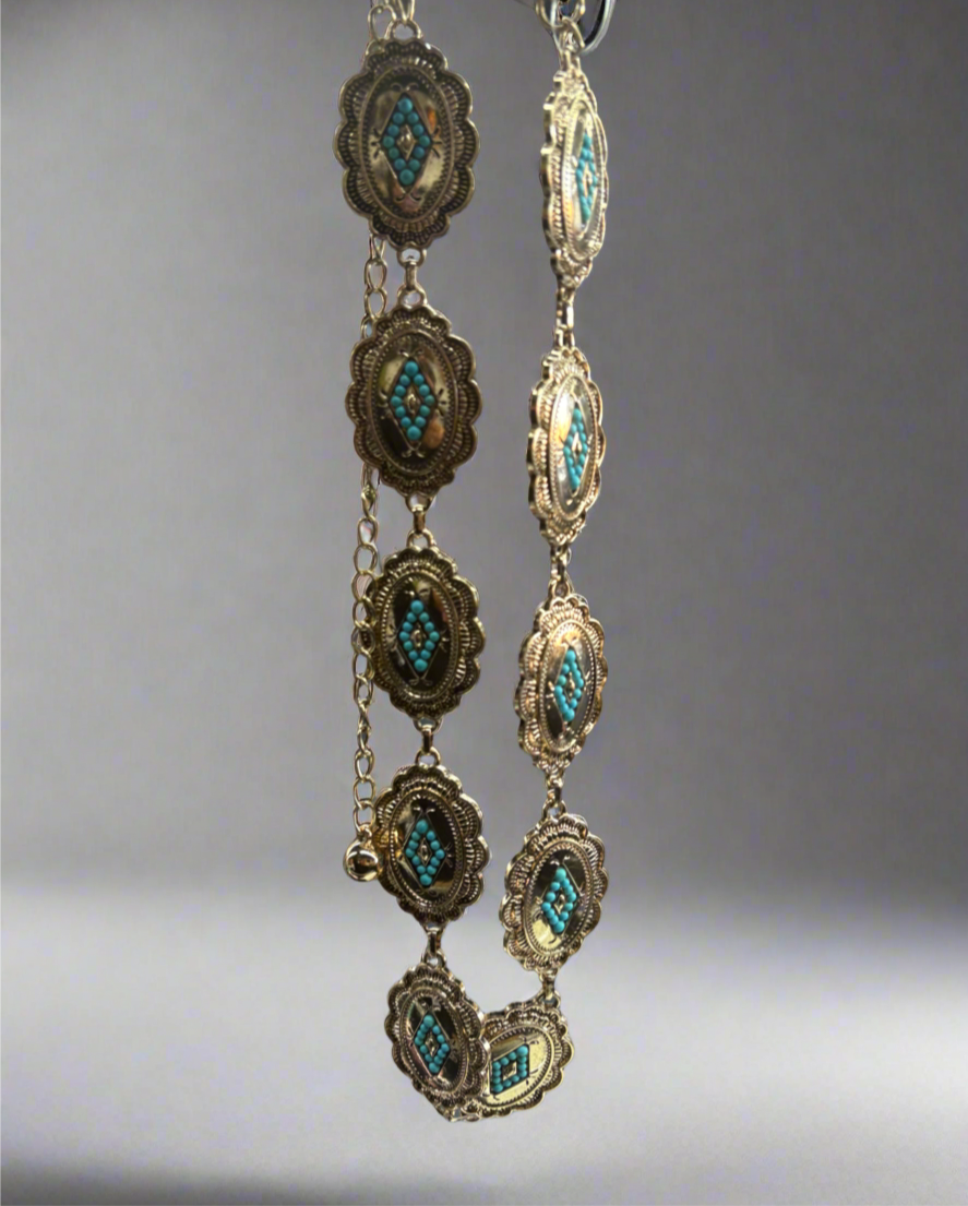 Gold Western Chain Belt