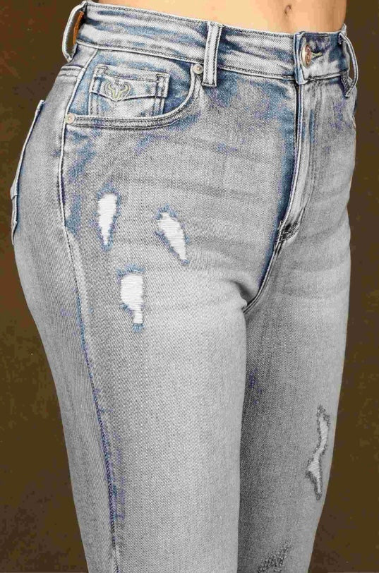 Women's 5 Pockets Mom Fit Jeans