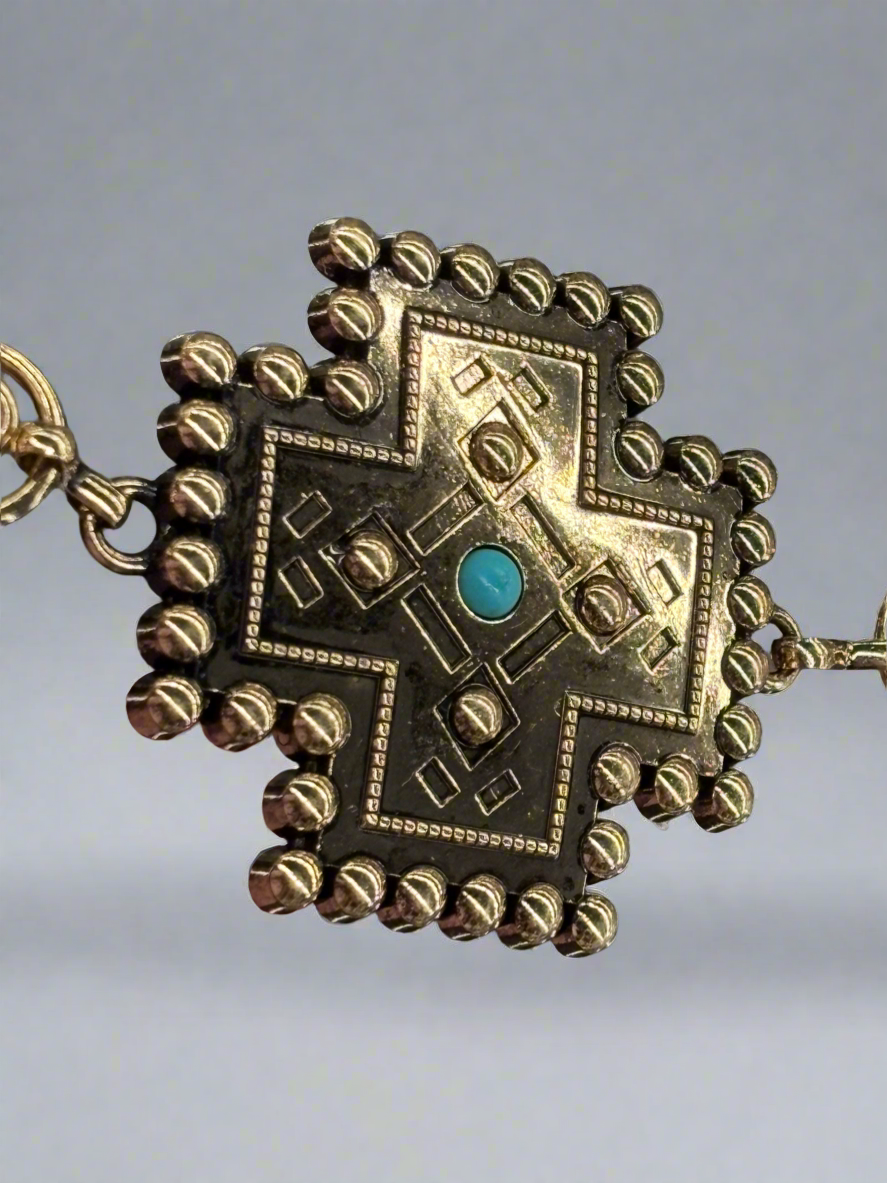 Heart & Cross Chain Belt