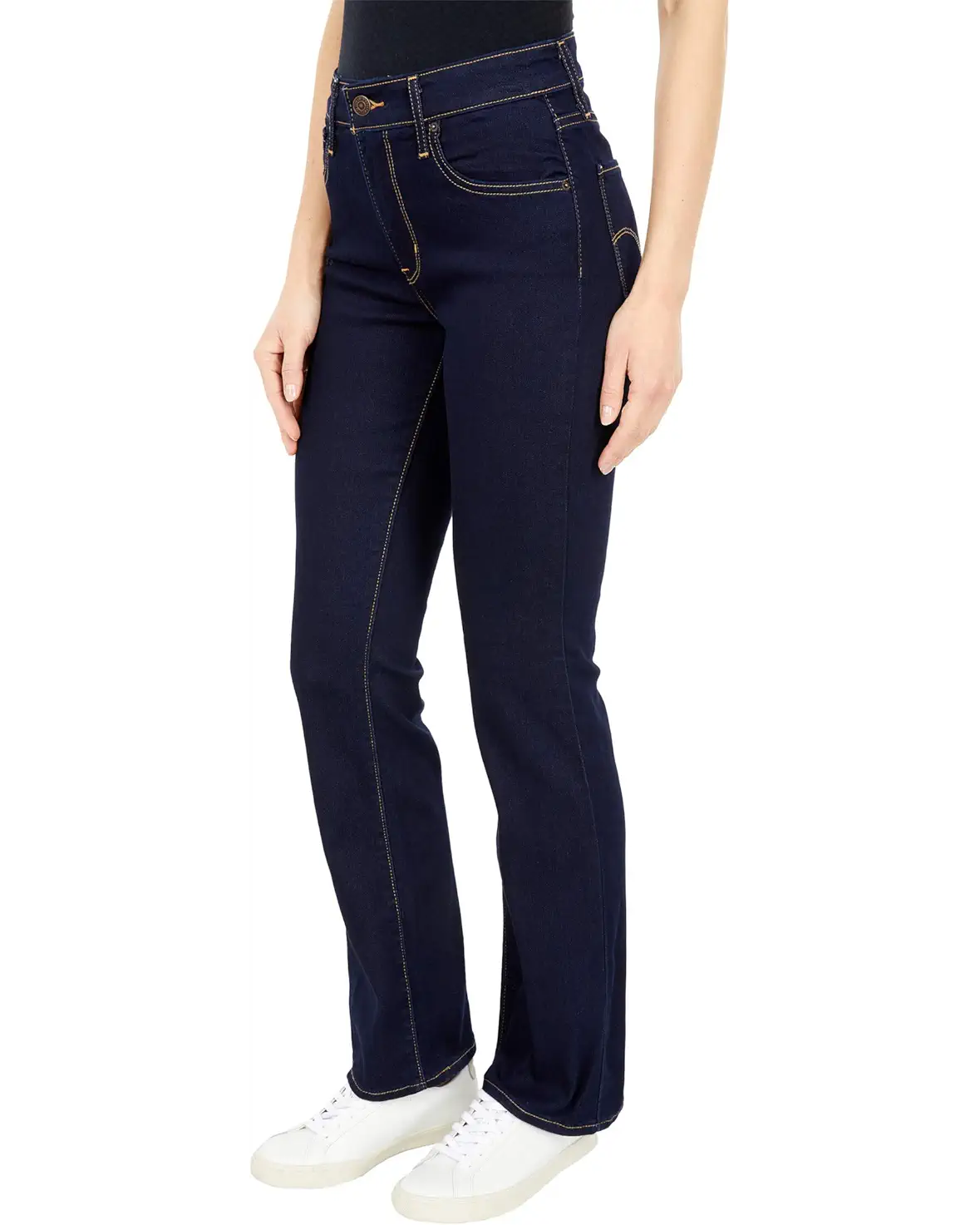 Levi's 725 High-Rise Boot Cut Jeans - Cast Shadows - Dark Wash - Bella Moda Latina