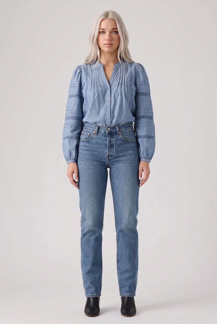 Levi's 501 Original Straight-Leg Jeans – Medium Indigo Worn In